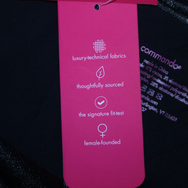 Commando Pant NEW $118 Sz XL x 30  Black Pleather Viscose Elastane Legging Pant