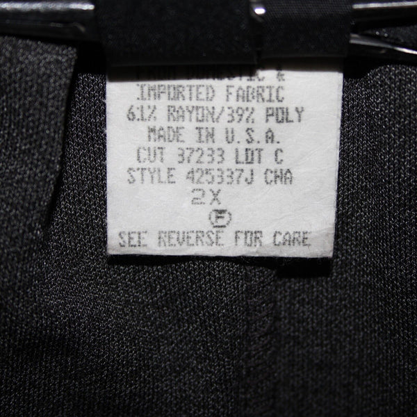 Carole Little Sz 2X Black Lace Lined Elastic Waist Rayon Polyester Short Skirt