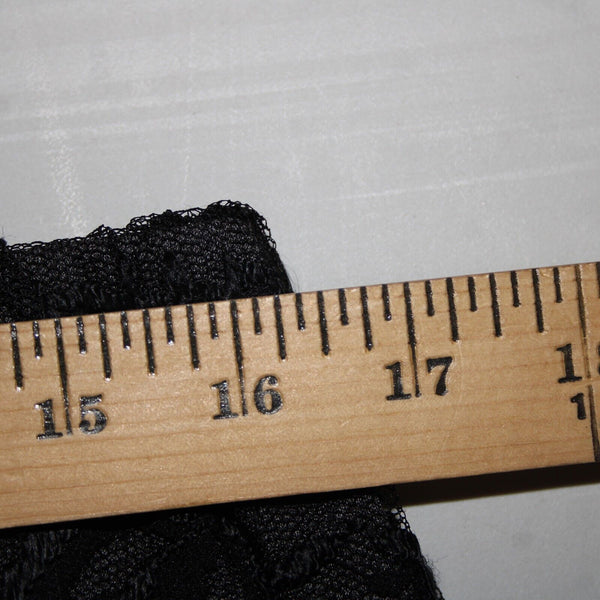 Carole Little Sz 2X Black Lace Lined Elastic Waist Rayon Polyester Short Skirt