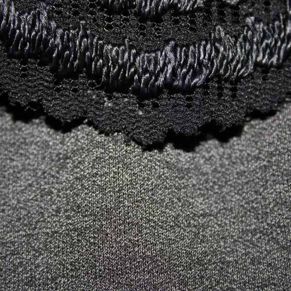 Carole Little Sz 2X Black Lace Lined Elastic Waist Rayon Polyester Short Skirt