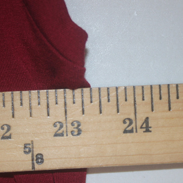 Eileen Fisher Dress Sz L Burgundy Red Draped Neck Not Lined Rayon Lycra Dress