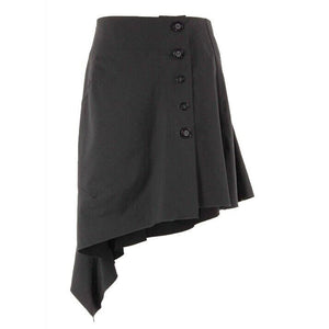 Tao Freedom Sz 0 (2) Black Button Closure Asymmetric Nylon Tactel Spandex Skirt