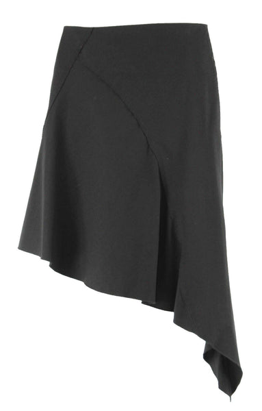 Tao Freedom Sz 0 (2) Black Button Closure Asymmetric Nylon Tactel Spandex Skirt