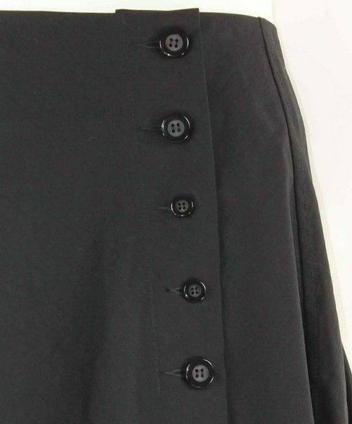 Tao Freedom Sz 0 (2) Black Button Closure Asymmetric Nylon Tactel Spandex Skirt