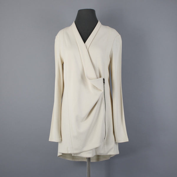 Nic Zoe NEW $249 Sz S Creme Brulee Zipper Visocose Nylon Spandex Jacket