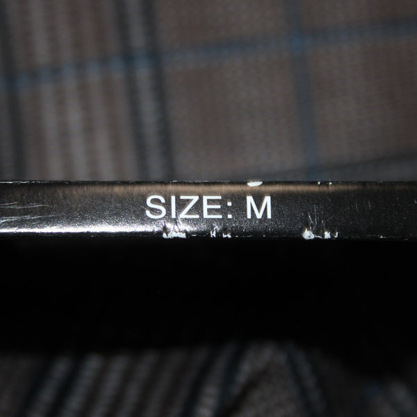 Soho Apparel Pant NEW $48 Sz M x 27 Brown Black White Blue Plaid Poly Rayon Pant