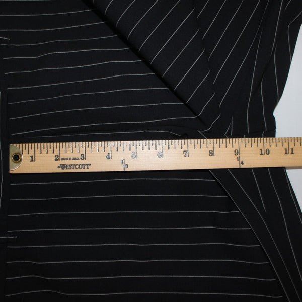 Moschino Pant Aeffe Spa Sz 6 x 32 Black White Pin Stripe Virgin Wool Pant