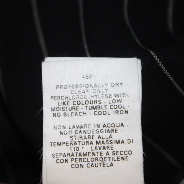 Moschino Pant Aeffe Spa Sz 6 x 32 Black White Pin Stripe Virgin Wool Pant