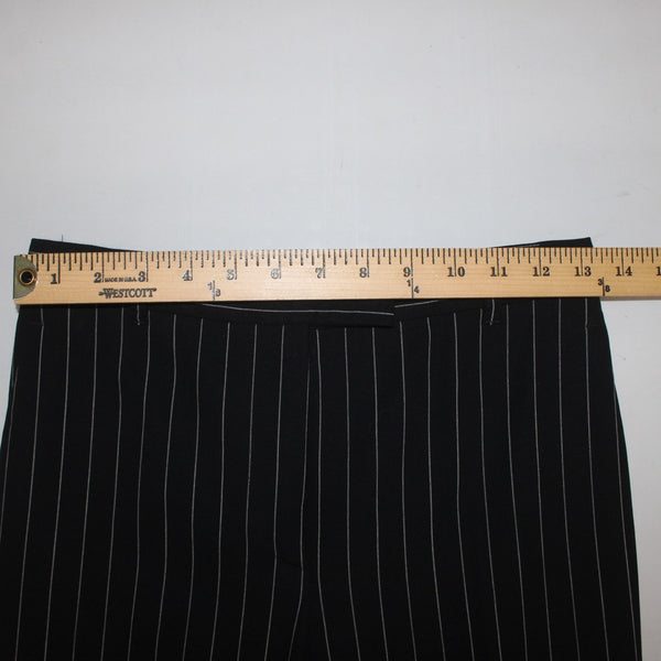 Moschino Pant Aeffe Spa Sz 6 x 32 Black White Pin Stripe Virgin Wool Pant