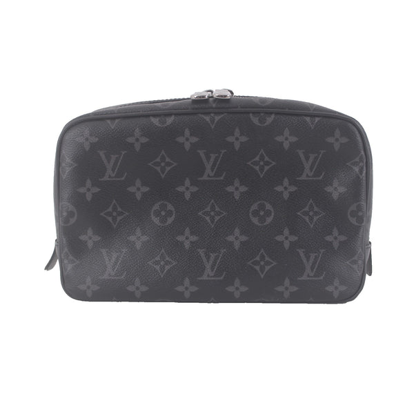 Louis Vuitton Toiletry Pouch BA3290 Eclipse Zipper Logo PM Toiletry Pouch