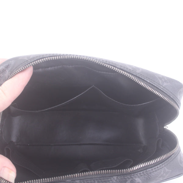Louis Vuitton Toiletry Pouch BA3290 Eclipse Zipper Logo PM Toiletry Pouch