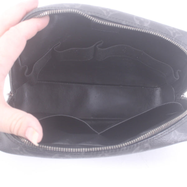 Louis Vuitton Toiletry Pouch BA3290 Eclipse Zipper Logo PM Toiletry Pouch