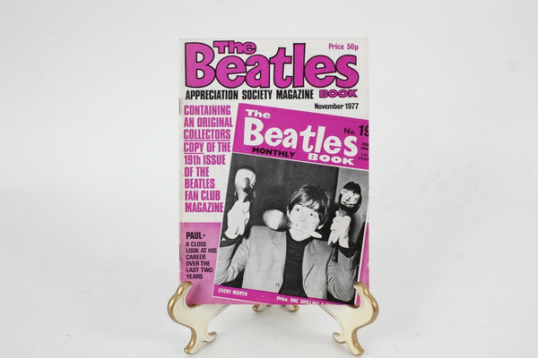 The Beatles Appreciation Society Magazine Book 8 x 5.5 No.19 November 1977