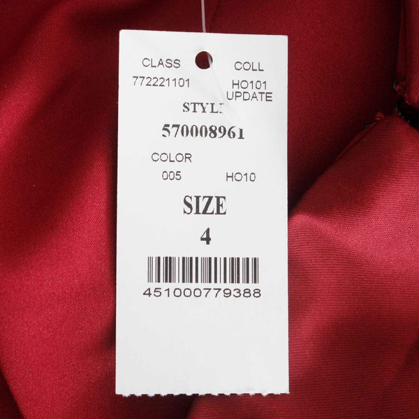 White House Black Market NEW Sz 4 Burgundy Red Bandage Nylon Blend Woven Skirt