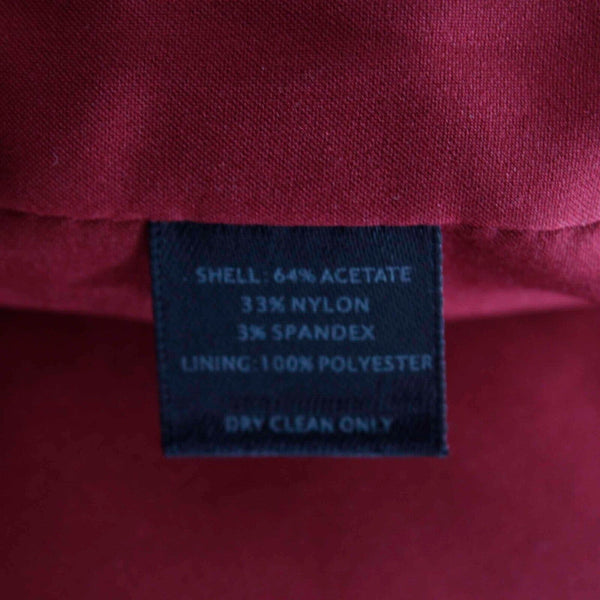 White House Black Market NEW Sz 4 Burgundy Red Bandage Nylon Blend Woven Skirt