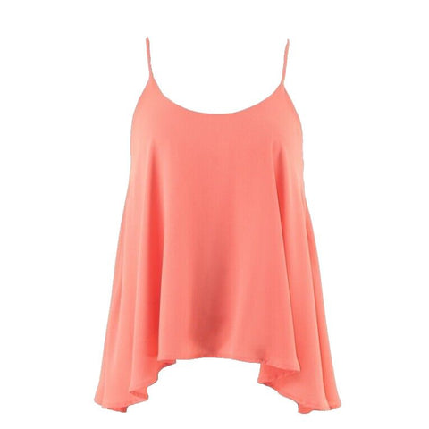 Lovely Day Sz S Peach Pink Trapeze Layered Polyester? Top