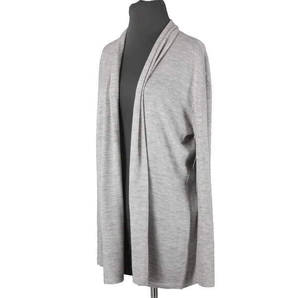 Nordstrom Signature NEW $249 Sz S Gray Collared 100% Cashmere Wrap