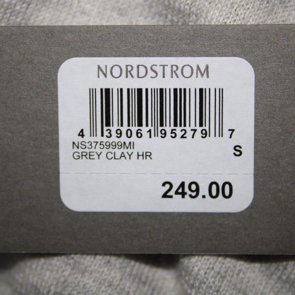 Nordstrom Signature NEW $249 Sz S Gray Collared 100% Cashmere Wrap