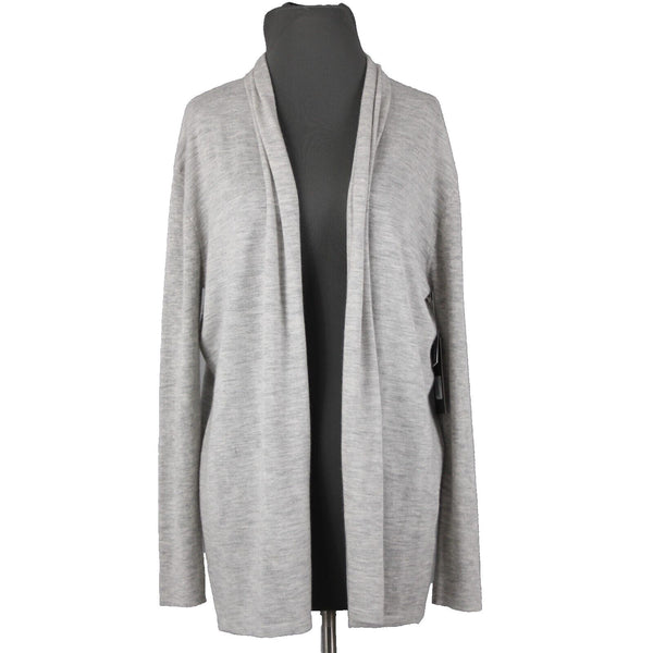 Nordstrom Signature NEW $249 Sz S Gray Collared 100% Cashmere Wrap
