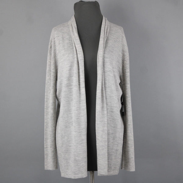 Nordstrom Signature NEW $249 Sz S Gray Collared 100% Cashmere Wrap
