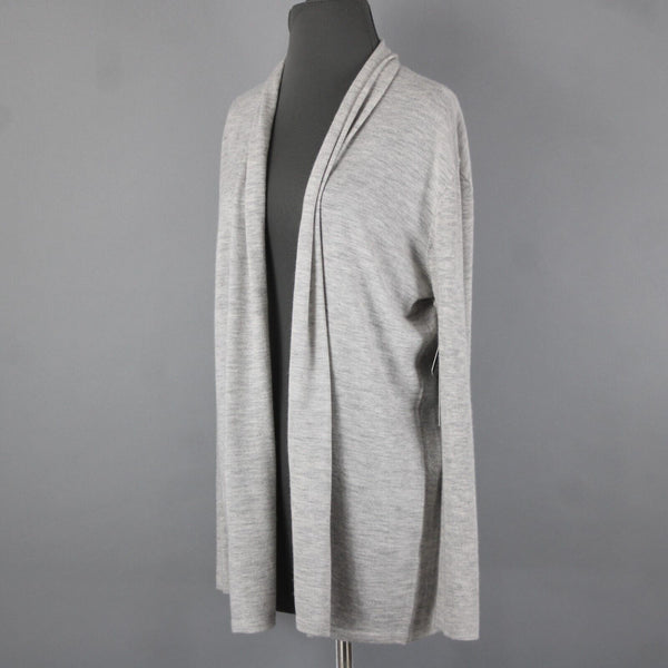 Nordstrom Signature NEW $249 Sz S Gray Collared 100% Cashmere Wrap