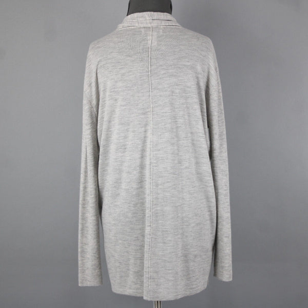 Nordstrom Signature NEW $249 Sz S Gray Collared 100% Cashmere Wrap
