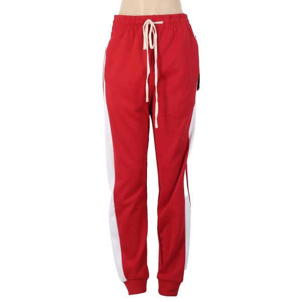 Royal Blue AW Pant NEW $60 Sz M x 30 Red White Pockets Drawstring Poly Spandex