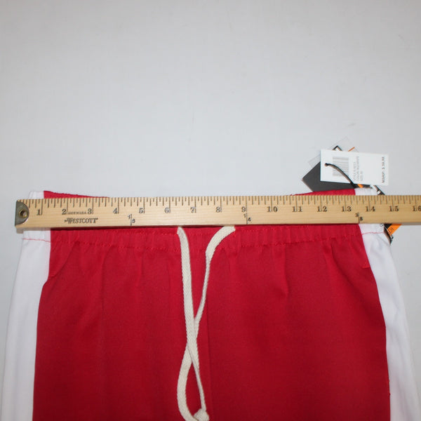 Royal Blue AW Pant NEW $60 Sz M x 30 Red White Pockets Drawstring Poly Spandex