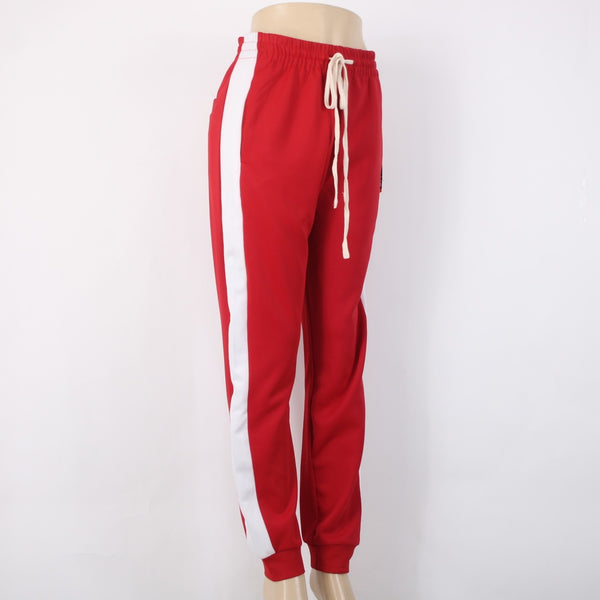 Royal Blue AW Pant NEW $60 Sz M x 30 Red White Pockets Drawstring Poly Spandex