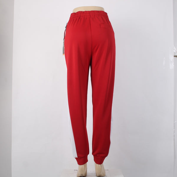Royal Blue AW Pant NEW $60 Sz M x 30 Red White Pockets Drawstring Poly Spandex