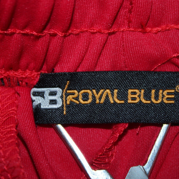 Royal Blue AW Pant NEW $60 Sz M x 30 Red White Pockets Drawstring Poly Spandex