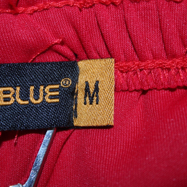 Royal Blue AW Pant NEW $60 Sz M x 30 Red White Pockets Drawstring Poly Spandex