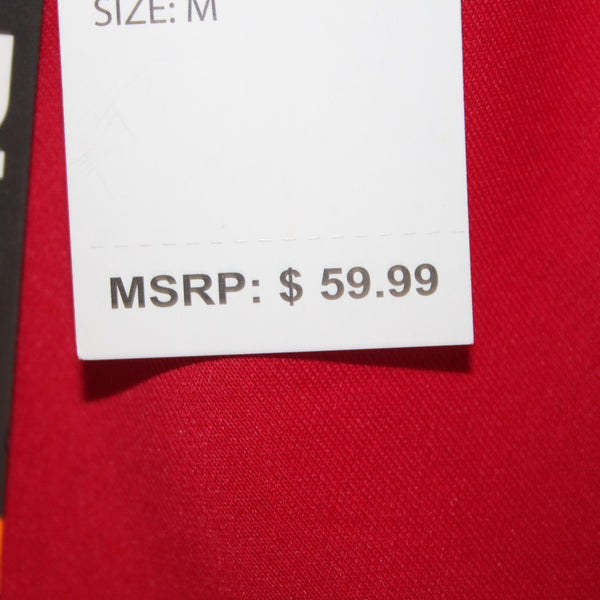 Royal Blue AW Pant NEW $60 Sz M x 30 Red White Pockets Drawstring Poly Spandex