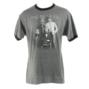 Apple The Beatles 2005 XL Gray Black Paul John George Ringo Vtg Tee Shirt