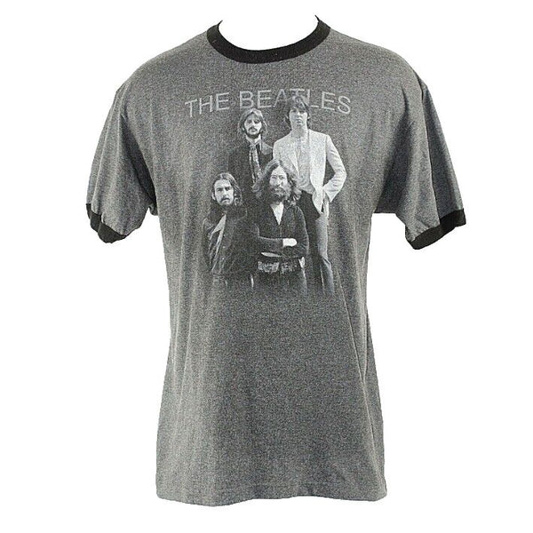 Apple The Beatles 2005 XL Gray Black Paul John George Ringo Vtg Tee Shirt