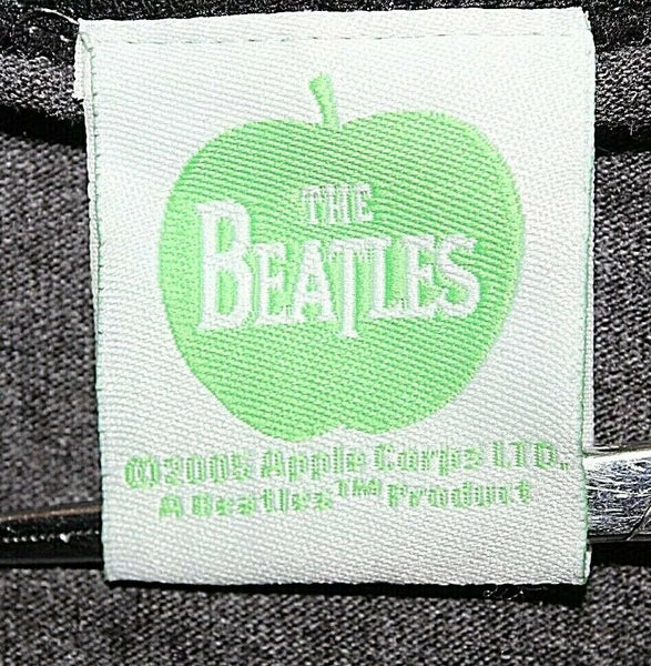 Apple The Beatles 2005 XL Gray Black Paul John George Ringo Vtg Tee Shirt