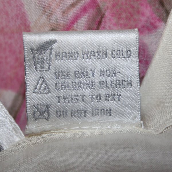 Olivia Dress Sz B2 Cream Pink Multi Color Floral Lined 100% Rayon Dress