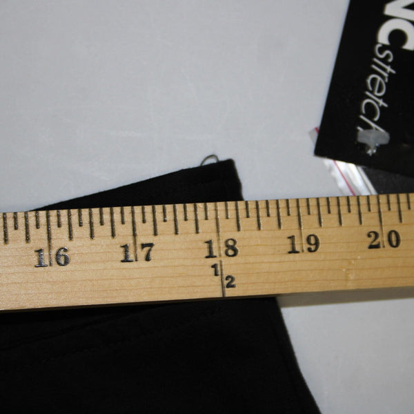 INC NEW $69 Basic Bottoms Sz 16 x 24 Black Cropped Pockets Cotton Lycra Pant