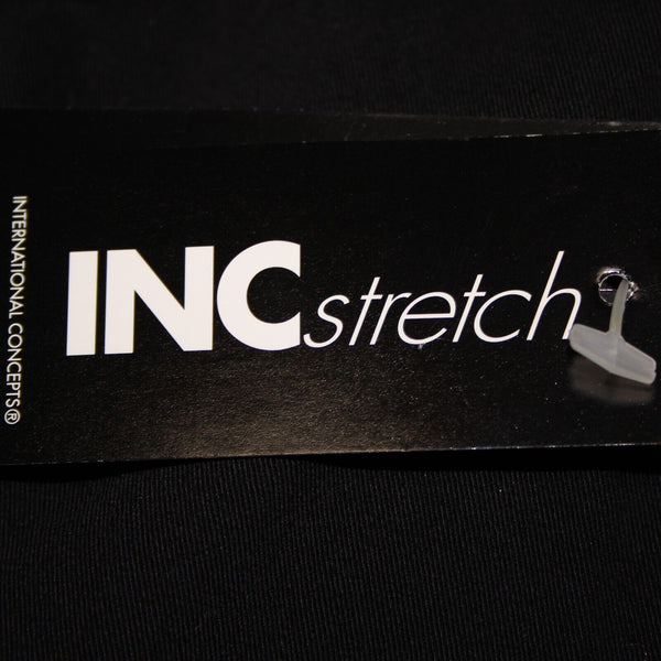 INC NEW $69 Basic Bottoms Sz 16 x 24 Black Cropped Pockets Cotton Lycra Pant