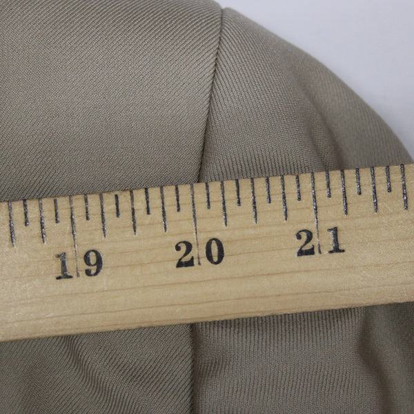 Baumler Avantgarde Sz 114 Tan Brown Double Breasted 100% Virgin Wool Blazer
