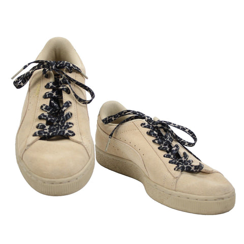 Puma Suede Sz 9 Tan Animal Print Leather Textile Rubber Sole Tennis Shoes