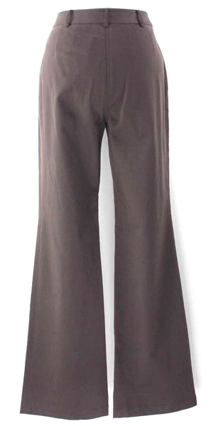 Worth NEW $328 Sz 10 x 33.5 Dark Brown Hickory Brushed Twill Jeanette Pant