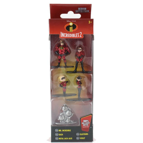 Jada  Incredibles 2 2018 Nano MetalFigs 100% Die Cast Metal Figures