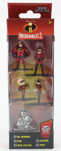 Jada  Incredibles 2 2018 Nano MetalFigs 100% Die Cast Metal Figures