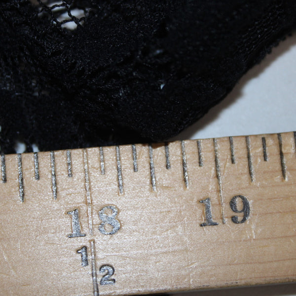 Tahari Wrap Jacket Sz 8 Black Embroidered Lace Sheer 100% Polyester Wrap