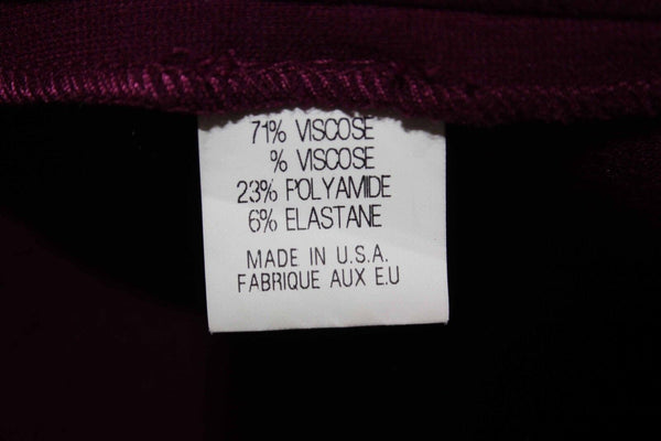 Theory Sz 6 Purple Pleated Short Viscose Polymide Blend Knit Mini Skirt