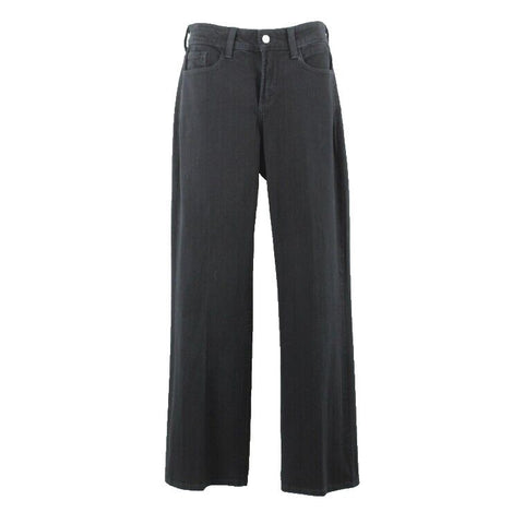 NYDJ Sz 4P Denim Black Rhinestone Stud Cotton 4% Spandx Blend Stretch Jeans