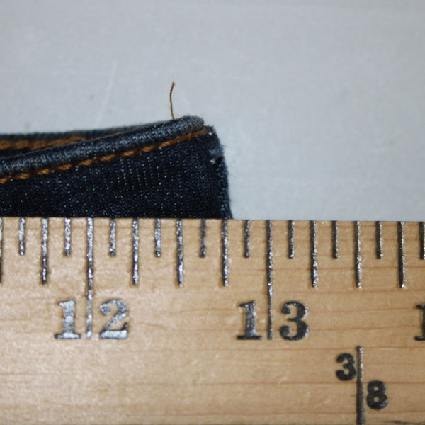 Indio Rein Jeans NEW $44 Sz 25 x 30 Blue Denim Distressed Crop Cotton Poly Jeans