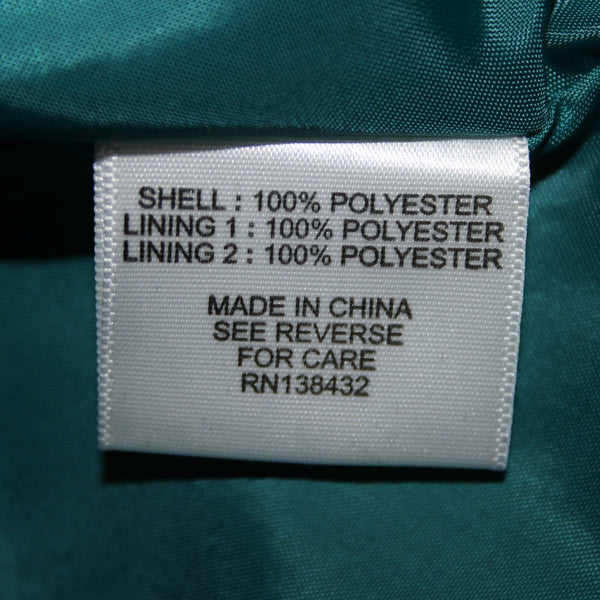 Geode Sz S Teal Blue Black Velour Floral Zip Lined 100% Polyester Dress