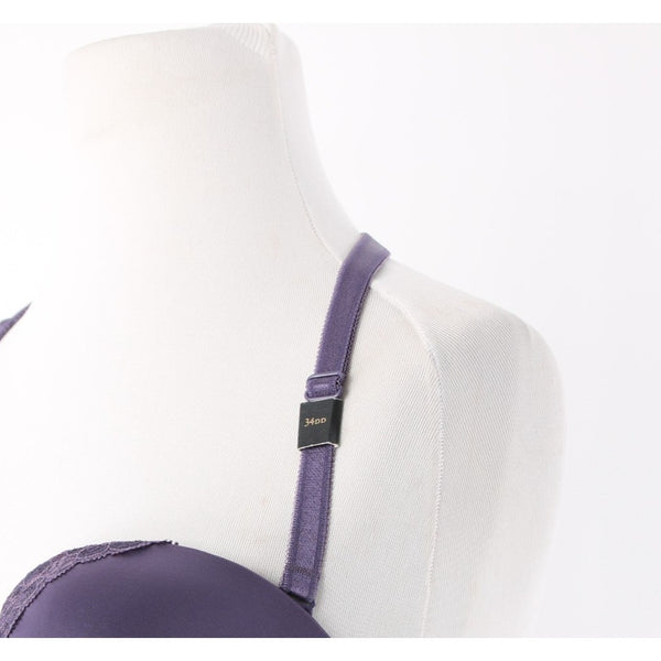 Victoria's Secret NEW Sz 34DD Purple Lace Trim Convertible Strap Nylon Blend Bra